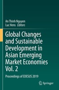 Cover: Global Changes and Sustainable Development in Asian Emerging Market Economies Vol. 2 - Springer