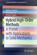 Cover: Hybrid High-Order Methods - Springer