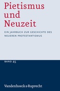 Cover: Pietismus und Neuzeit Band 45 - 2019 - Vandenhoeck & Ruprecht