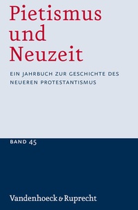 Abbildung von: Pietismus und Neuzeit Band 45 - 2019 - Vandenhoeck & Ruprecht