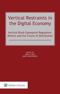 Cover: Vertical Restraints in the Digital Economy - Kluwer Law International