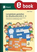 Cover: Lernplakate gestalten im Musikunterricht 2-4 - Auer Verlag