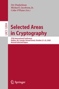Cover: Selected Areas in Cryptography - Springer