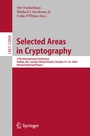 Cover: Selected Areas in Cryptography - Springer
