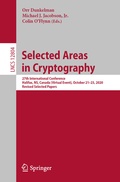Cover: Selected Areas in Cryptography - Springer