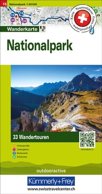 Abbildung von: Kümmerly+Frey Wandertourenkarte 16 Nationalpark 1:50.000 - Hallwag Kümmerly+Frey
