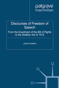 Cover: Discourses of Freedom of Speech - Palgrave Macmillan
