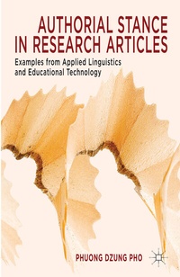 Abbildung von: Authorial Stance in Research Articles - Palgrave Macmillan