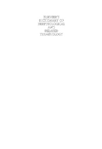 Abbildung von: Elsevier's Dictionary of Herpetological and Related Terminology - Elsevier