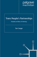 Cover: Trans People's Partnerships - Palgrave Macmillan