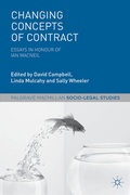 Cover: Changing Concepts of Contract - Palgrave Macmillan