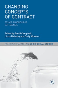 Abbildung von: Changing Concepts of Contract - Palgrave Macmillan