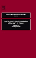Cover: Procurement and Financing of Motorways in Europe: Volume 15 - JAI Press Inc.