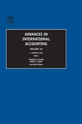 Cover: Advances in International Accounting - Elsevier