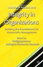 Cover: Integrity in Organizations - Palgrave Macmillan