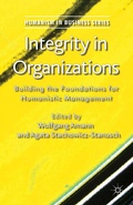 Cover: Integrity in Organizations - Palgrave Macmillan