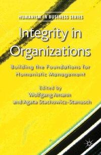 Enlarge image Cover: Integrity in Organizations - Palgrave Macmillan