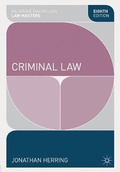 Cover: Criminal Law - Palgrave Macmillan