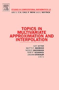 Cover: Topics in Multivariate Approximation and Interpolation: Volume 12 - Elsevier