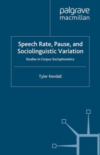 Abbildung von: Speech Rate, Pause and Sociolinguistic Variation - Palgrave Macmillan