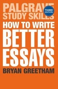 Cover: How to Write Better Essays - Palgrave