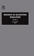 Cover: Research in Accounting Regulation: Volume 18 - JAI Press Inc.