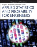 Cover: Applied Statistics and Probability for Engineers - Wiley