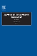 Cover: Advances in International Accounting - Elsevier