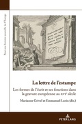 Cover: La lettre de l'estampe - Peter Lang Verlag