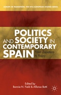 Cover: Politics and Society in Contemporary Spain - Palgrave MacMillan