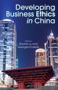 Cover: Developing Business Ethics in China - Palgrave MacMillan