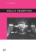 Cover: Hollis Frampton - MIT Press