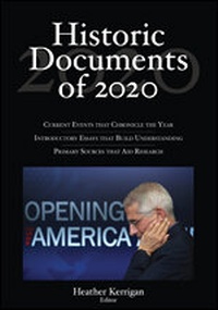 Enlarge image Cover: Historic Documents of 2020 - CQ Press