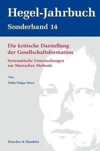 Abbildung von: Die kritische Darstellung der Gesellschaftsformation. - Duncker & Humblot