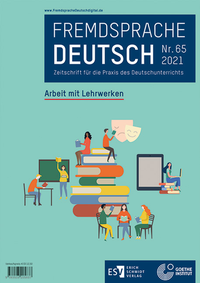 Abbildung von: Fremdsprache Deutsch - - Heft 65 (2021): Arbeit mit Lehrwerken - Erich Schmidt Verlag