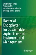 Cover: Bacterial Endophytes for Sustainable Agriculture and Environmental Management - Springer