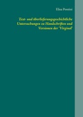 Cover: Text- und &uuml;berlieferungsgeschichtliche Untersuchungen zu Handschriften und Versionen der 'Virginal' - Books on Demand