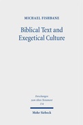 Cover: Biblical Text and Exegetical Culture - Mohr Siebeck