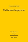 Bild: Nichtanwendungsgesetze - Mohr Siebeck