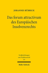 Abbildung von: Das forum attractivum des Europaeischen Insolvenzrechts - Mohr Siebeck