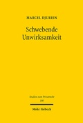 Abbildung von: Schwebende Unwirksamkeit - Mohr Siebeck
