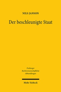 Abbildung von: Der beschleunigte Staat - Mohr Siebeck