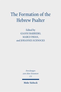 Enlarge image Cover: The Formation of the Hebrew Psalter - Mohr Siebeck