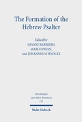 Cover: The Formation of the Hebrew Psalter - Mohr Siebeck