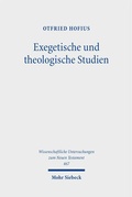 Cover: Exegetische und theologische Studien - Mohr Siebeck