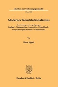 Cover: Moderner Konstitutionalismus. - Duncker & Humblot