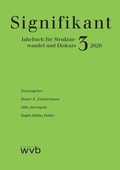 Cover: Signifikant 3 - 2020 - wvb Wissenschaftlicher Verlag Berlin