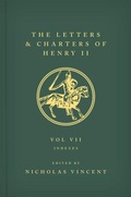 Cover: The Letters and Charters of Henry II, King of England 1154-1189 - Oxford University Press
