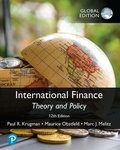 Cover: International Finance: Theory and Policy, Global Edition - Pearson Education Limited