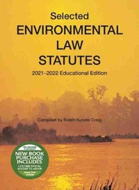 Abbildung von: Selected Environmental Law Statutes, 2021-2022 Educational Edition - West Academic Press